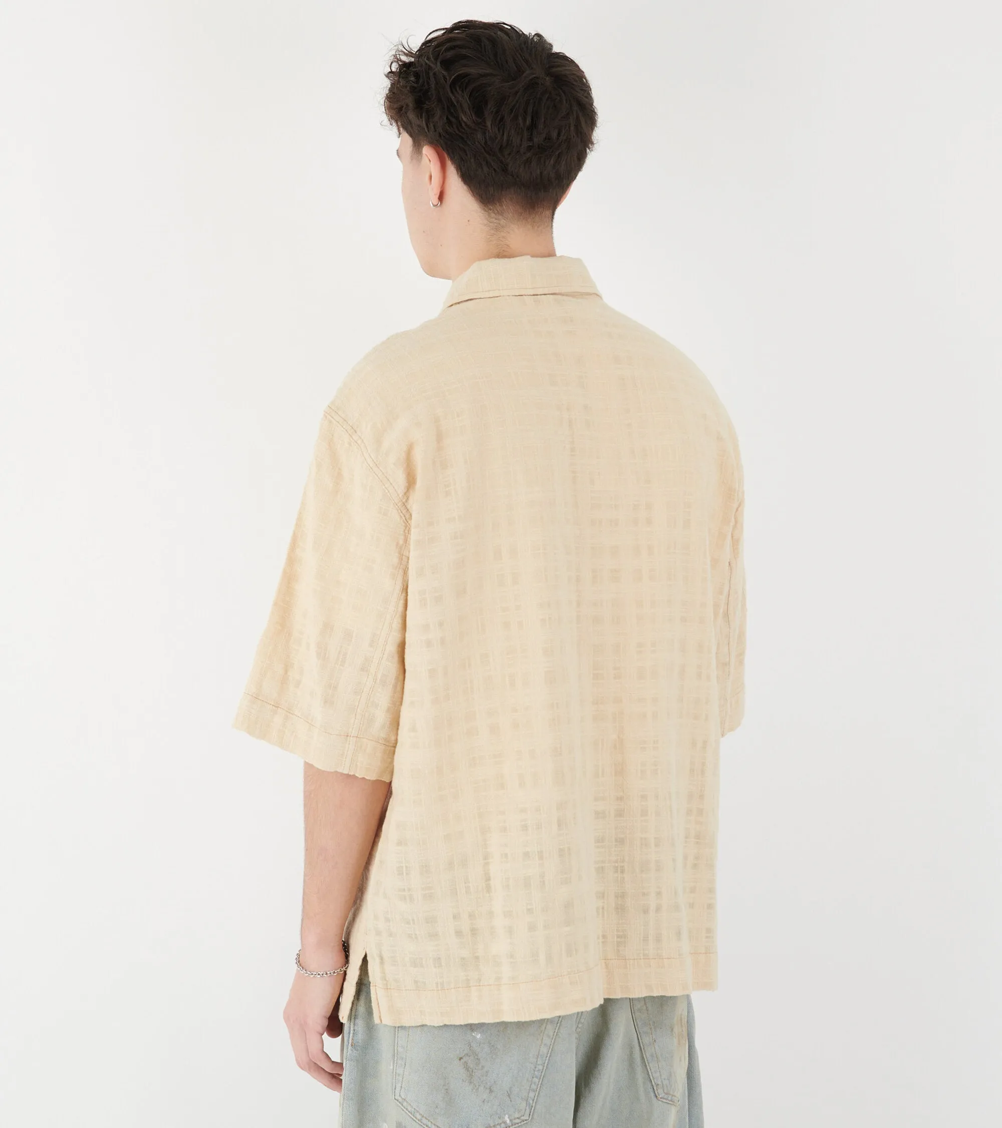 Adam Shirt Beige Contrast
