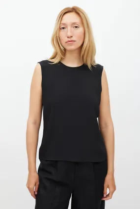 Black & Gold Silk Top