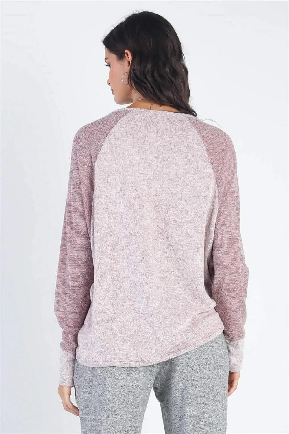 Cherish Apparel grey long sleeve top