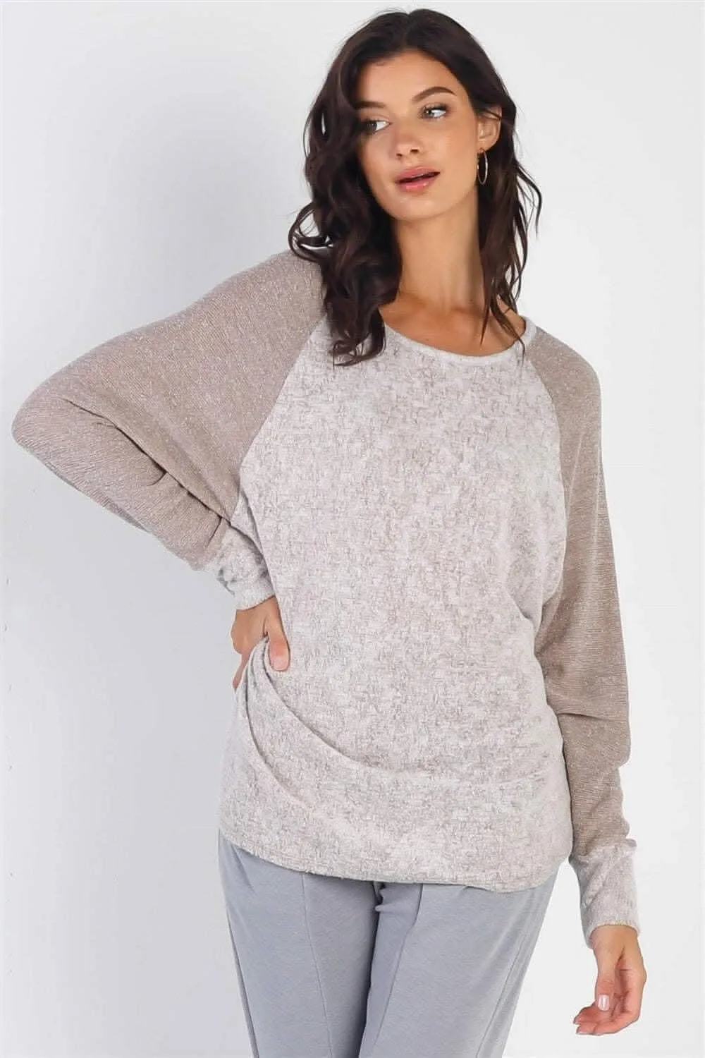 Cherish Apparel grey long sleeve top
