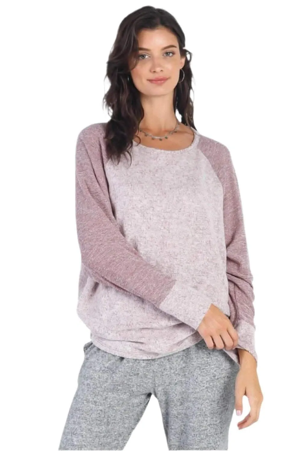 Cherish Apparel grey long sleeve top