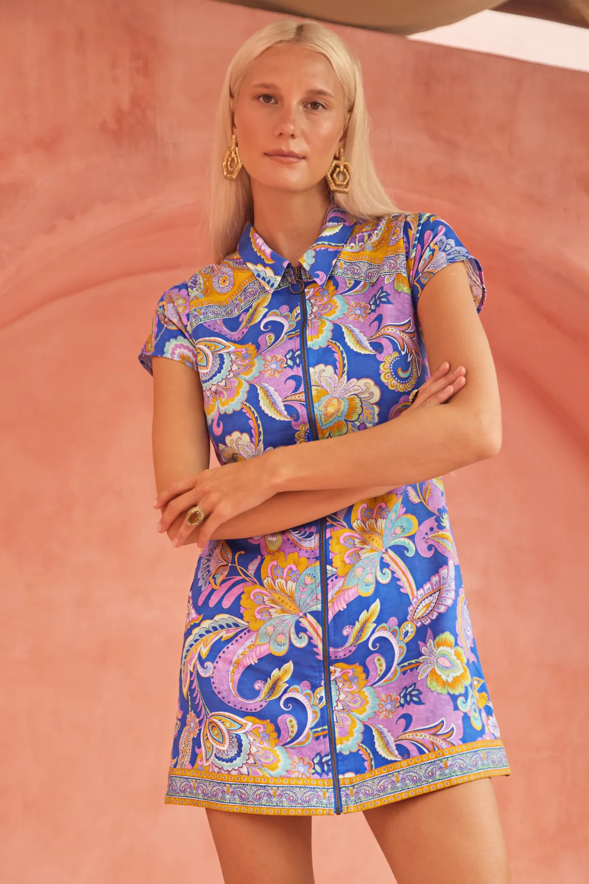 Cindy Mini Dress - Electric Indigo