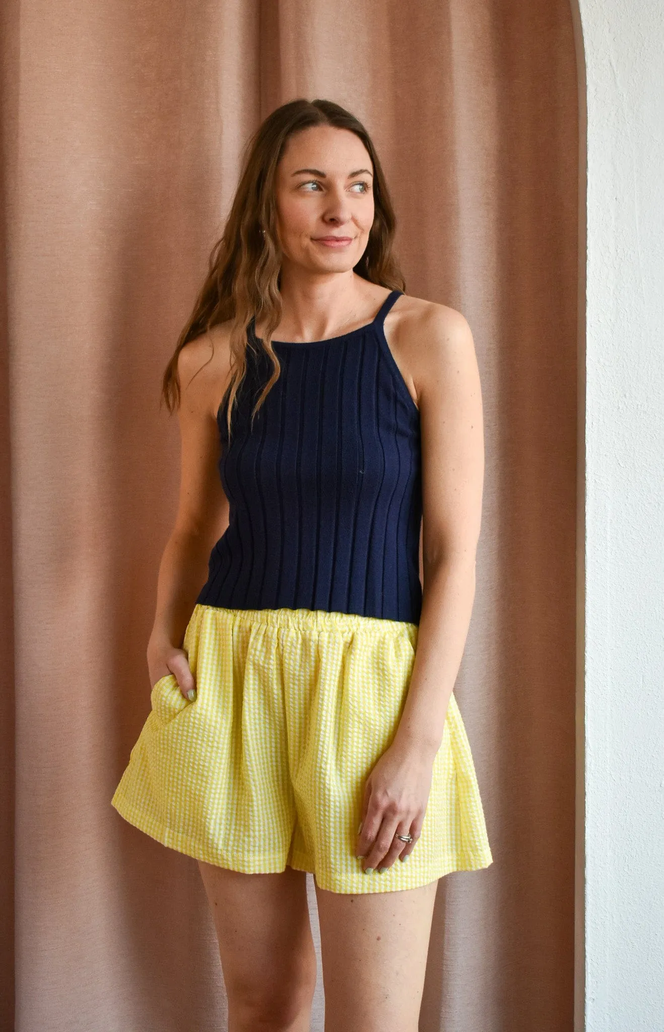 Daffodils Gingham Shorts