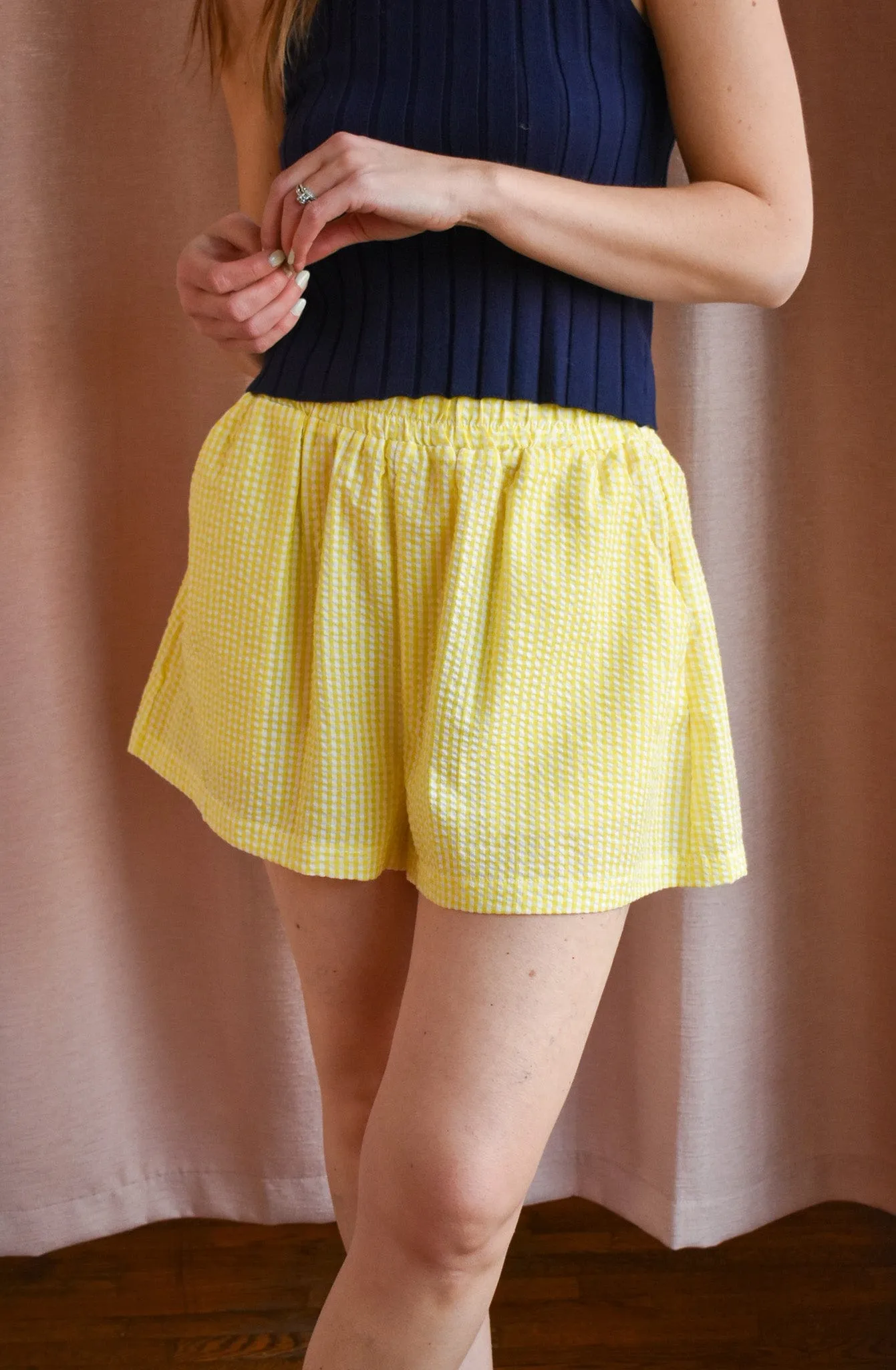 Daffodils Gingham Shorts