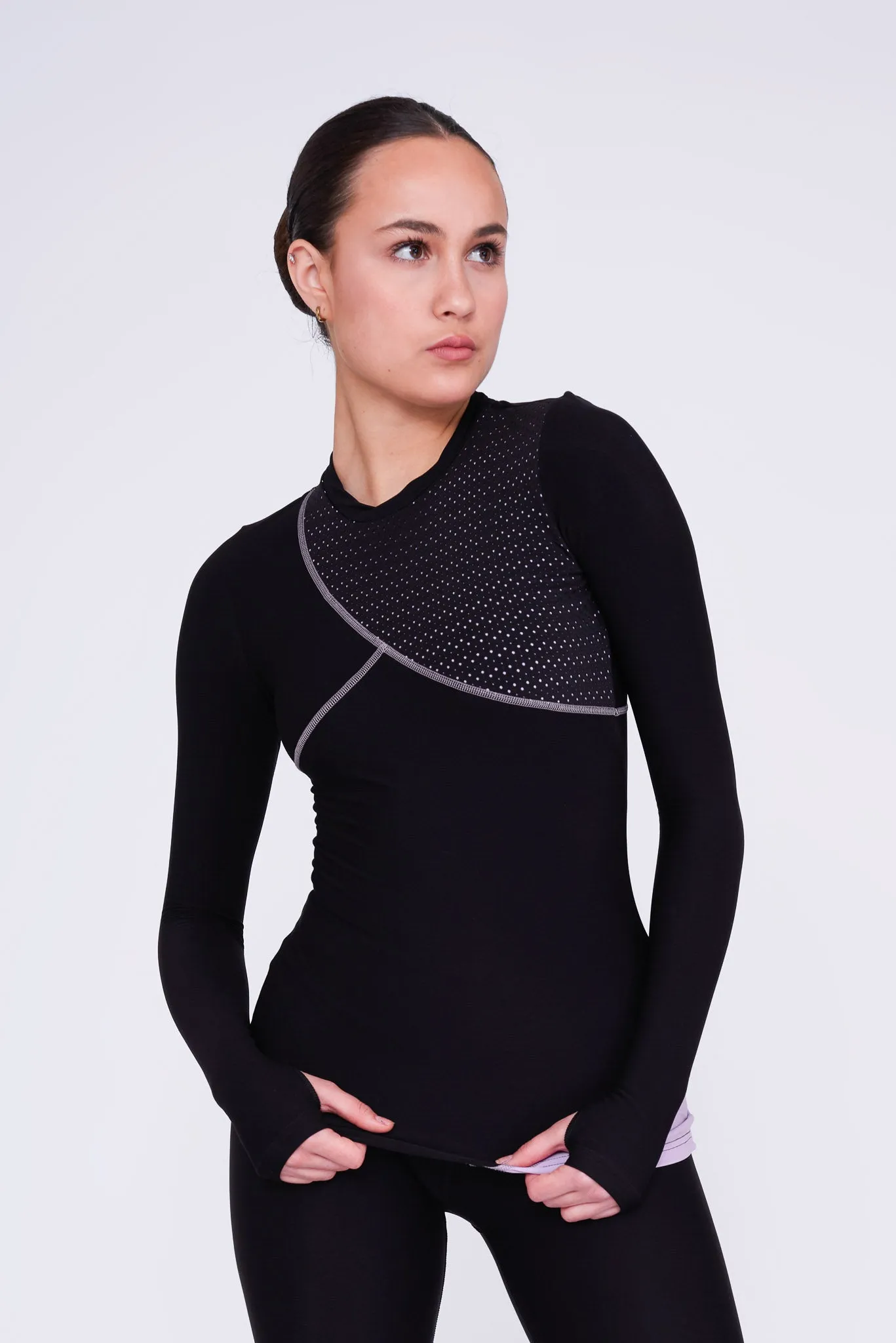 Desire Long-Sleeve Top in Amethyst