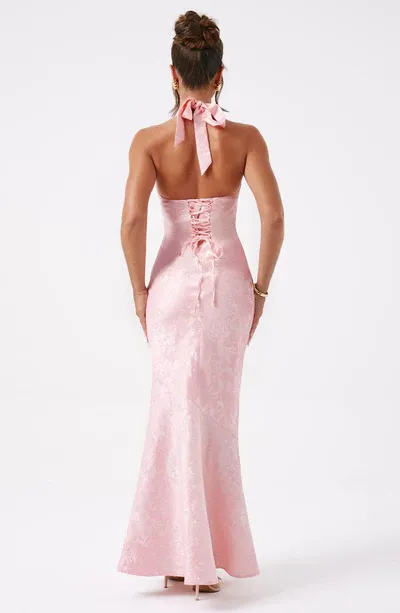 Elegant Formal Women's Dresses V Neck Pink Mermaid Long Prom Dress Formal Evening Dress