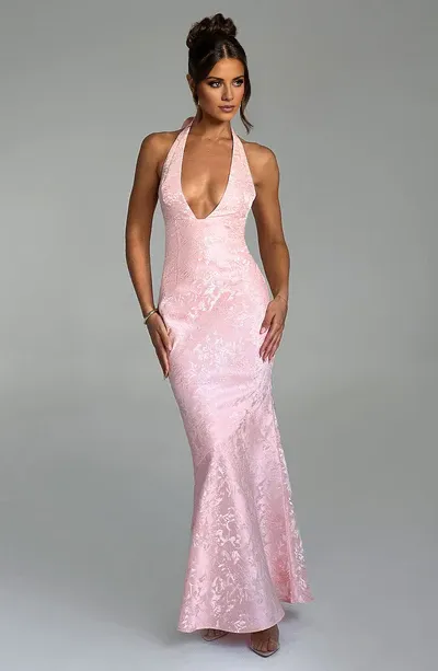 Elegant Formal Women's Dresses V Neck Pink Mermaid Long Prom Dress Formal Evening Dress