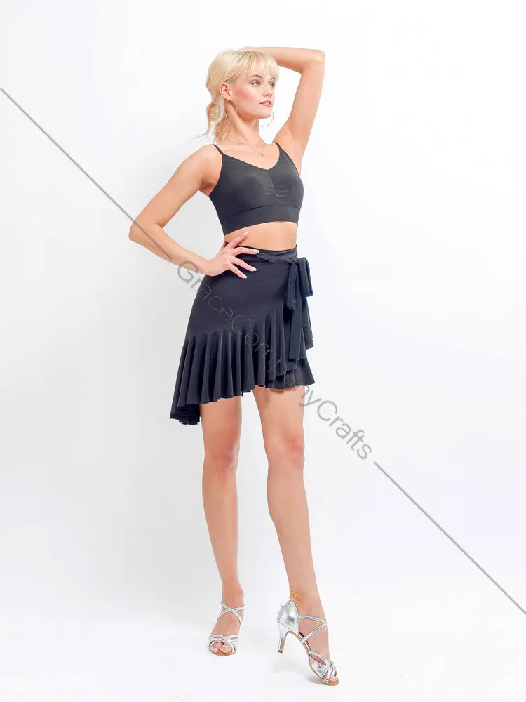 Elegant wrap dance skirt