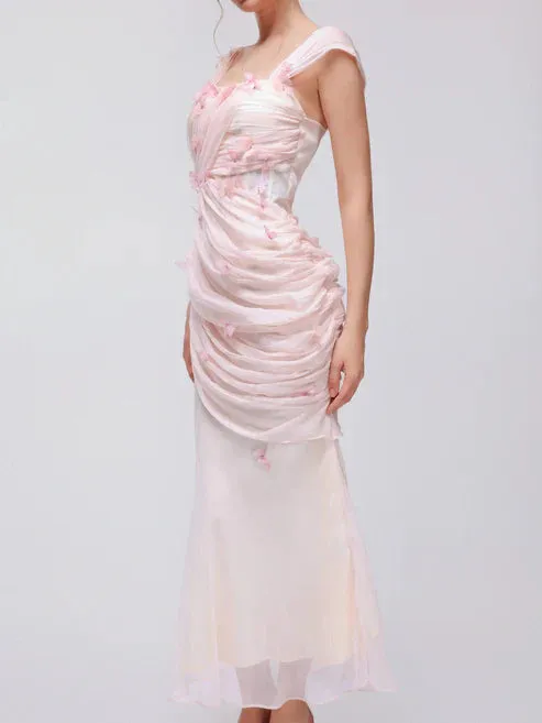 Formal Wear Dresses Pink Off Shoulder Tulle Mermaid Fairy Long Prom Dress Prom Dresses Shops Formal Women's Dresses