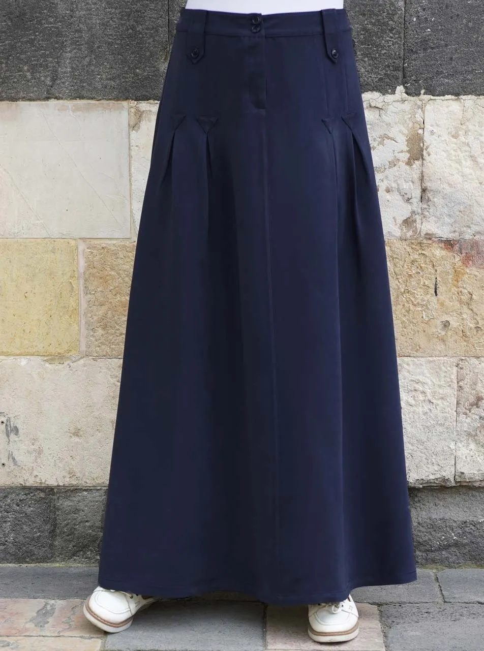 Inverted Pleats Skirt