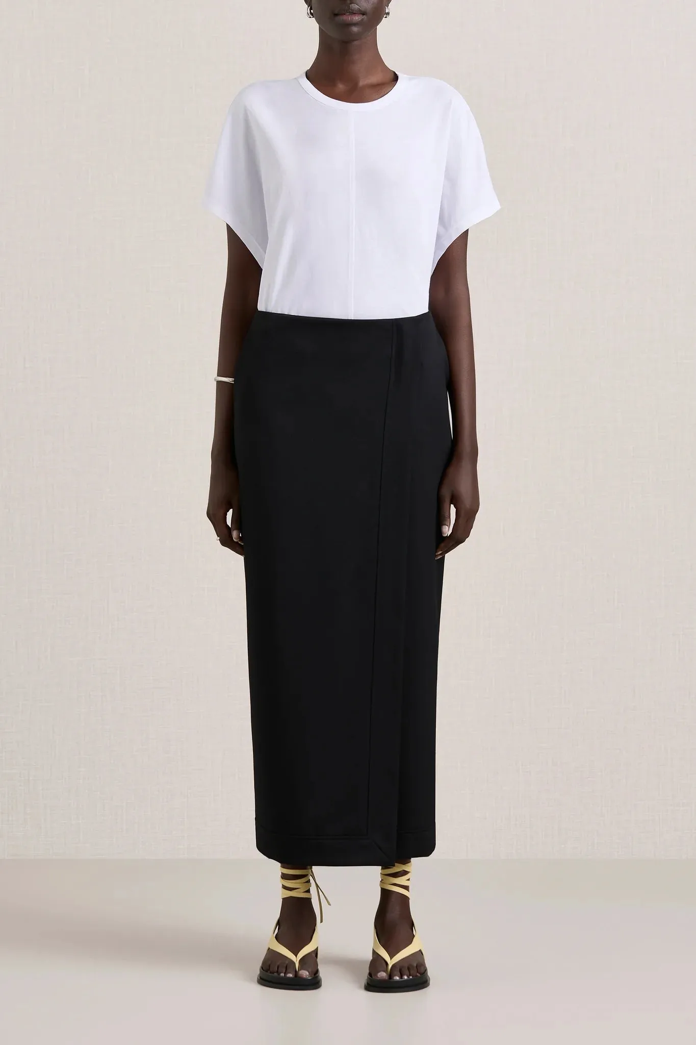 Joan Wrap Skirt in Black