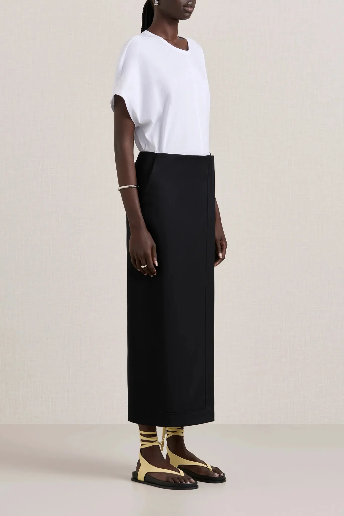Joan Wrap Skirt in Black