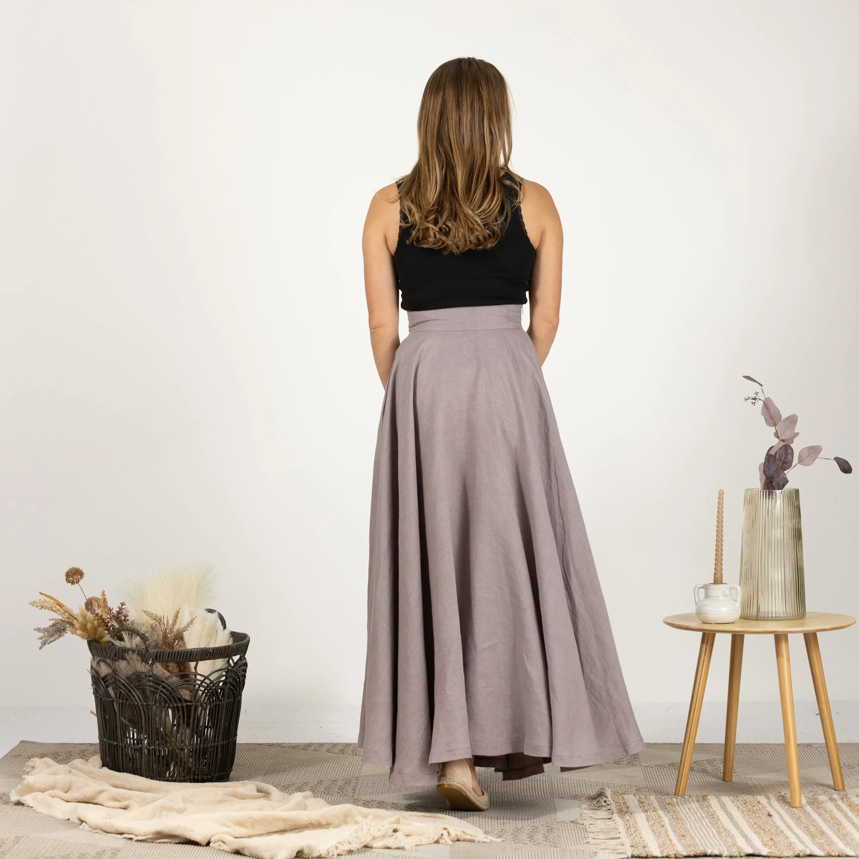 Linen Flutter Skirt