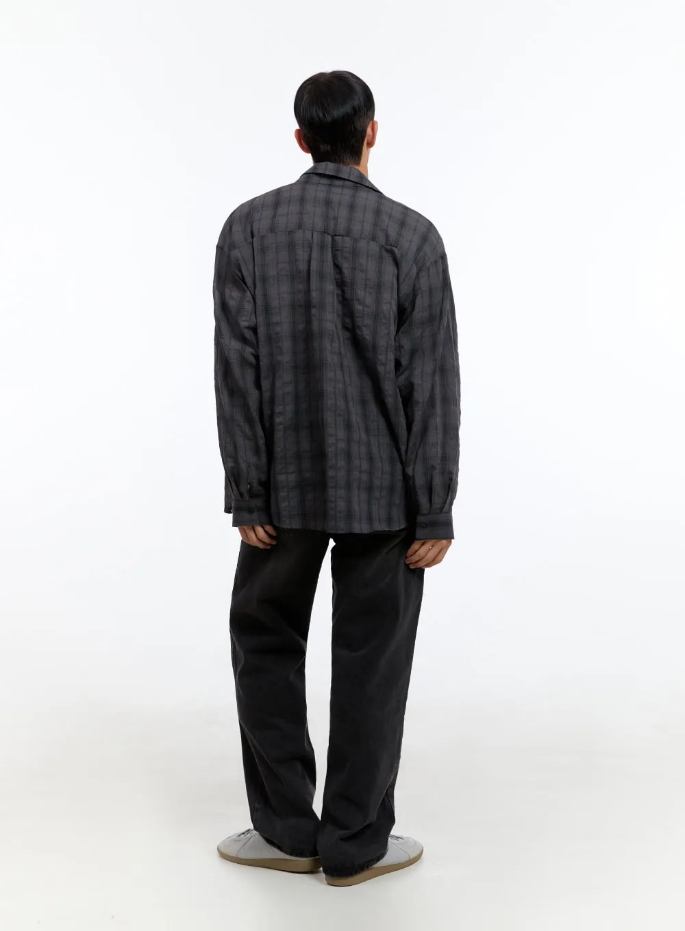 Men's Checkered Buttoned Shirt IS412