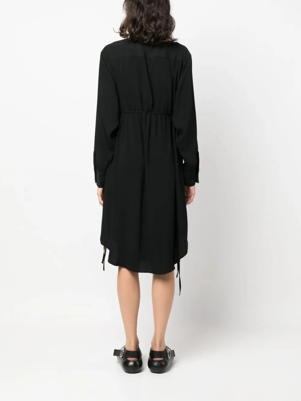 MM6 DRAWSTRING-WAIST SHIRT DRESS