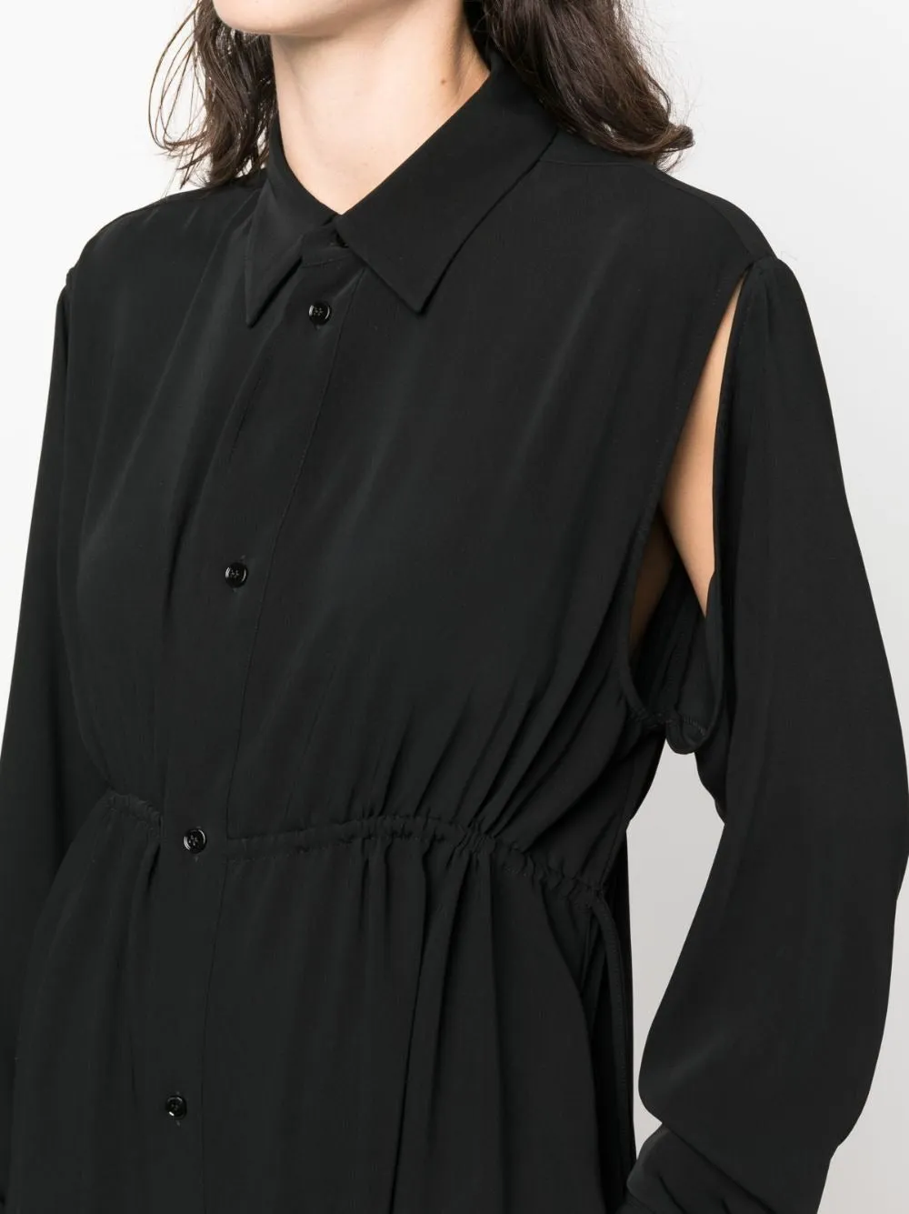 MM6 DRAWSTRING-WAIST SHIRT DRESS