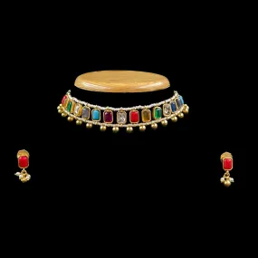 Round Neck Antique Necklace Set 6413-28