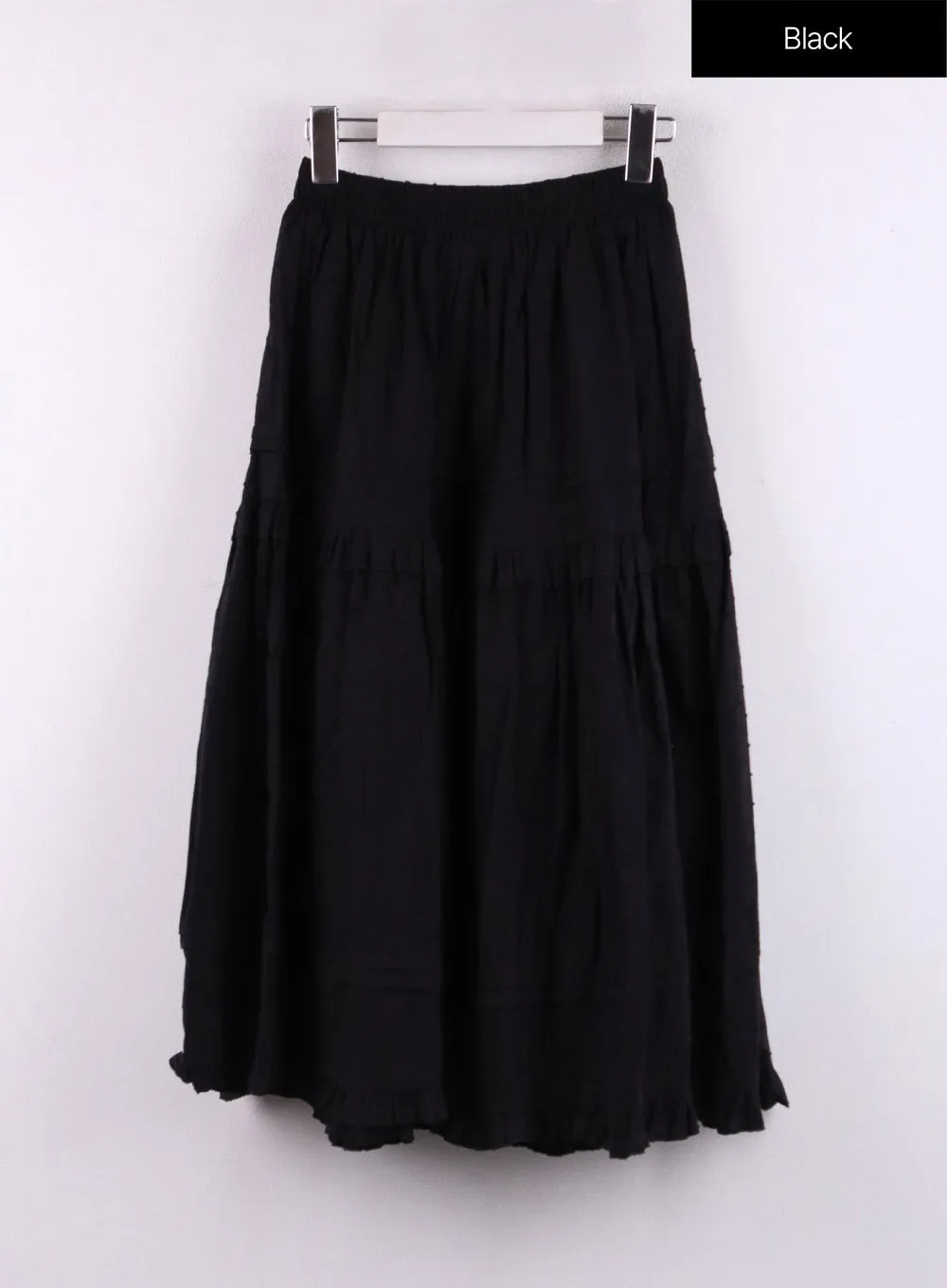 Chic Ruffled Tiered Maxi Skirt - Style CF406
