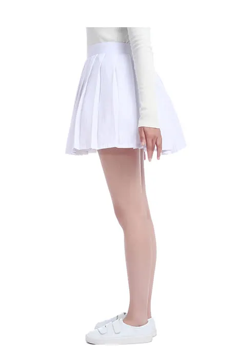 Women Mini School Uniform Pleated Skirt Dress