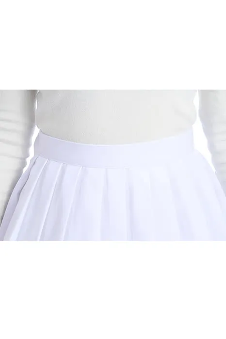Women Mini School Uniform Pleated Skirt Dress